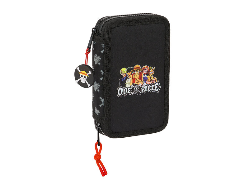 One Piece Gevuld Etui, Pirates - 28 st. - 19,5 x 12,5 x 4 cm - Polyester