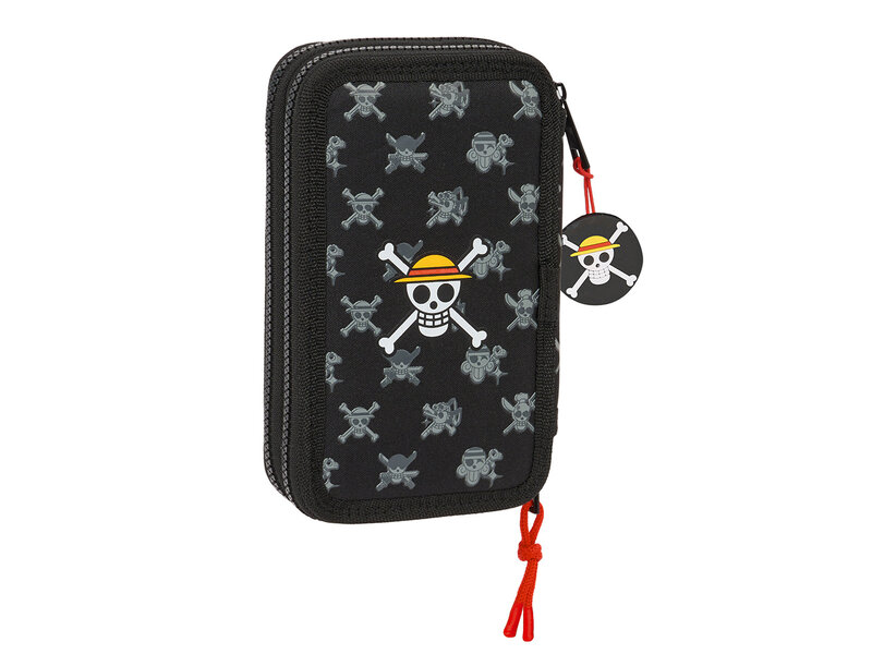 One Piece Filled Pencil Case, Pirates - 28 pcs. - 19.5 x 12.5 x 4 cm - Polyester