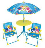 Baby Shark Garden Family set 4-piece - 2 Chairs + Table + Parasol