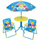 Garden  Family set 4-piece - 2 Chairs + Table + Parasol