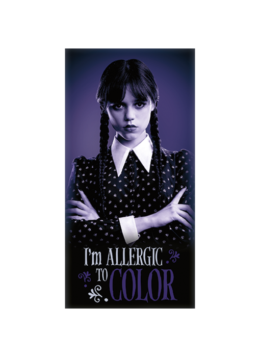 Wednesday Beach towel Allergic to Color 70 x 140 cm Cotton