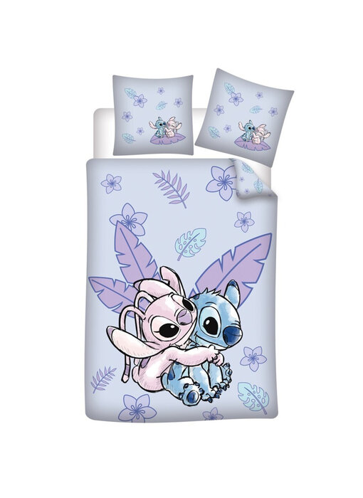 Disney Lilo & Stitch Bettbezug Angel – Einzelbett – 140 x 200 / 65 x 65 cm – Baumwolle