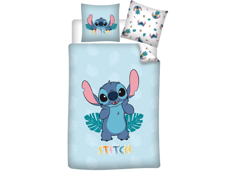 Disney Lilo & Stitch Housse de couette, Cute - Simple - 140 x 200 cm - Polycoton