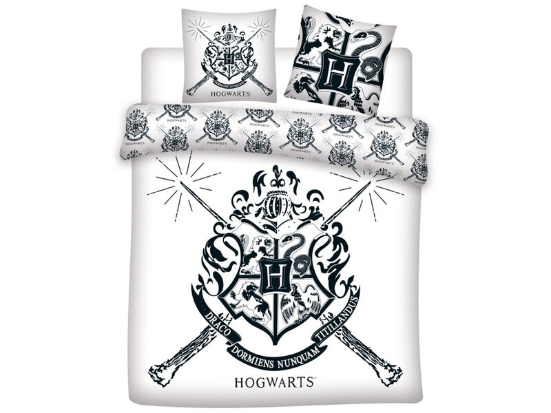 Harry Potter Housse de couette Poudlard - Lits Jumeaux - 240 x 220 cm - Polycoton