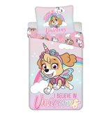 PAW Patrol Bettbezug „I Believe in Unicorns“ – Einzelbett – 140 x 200 cm – Baumwolle