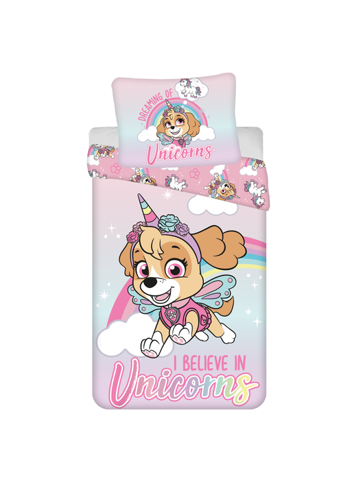 PAW Patrol Housse de couette I Believe in Unicorns 140 x 200 cm + 70 x 90 cm Coton