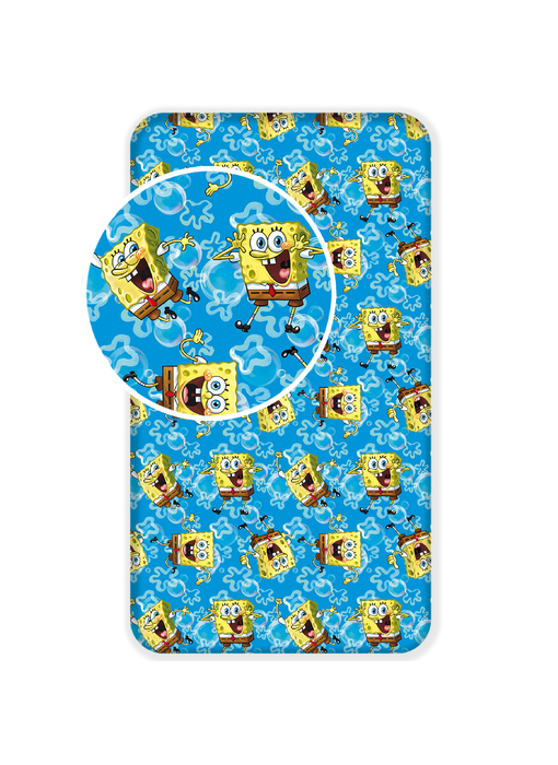 SpongeBob Hoeslaken Dance 90 x 200 cm Katoen