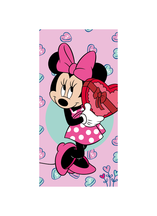 Disney Minnie Mouse Beach towel Heart 70 x 140 cm Cotton