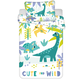 Housse de couette BÉBÉ, Cute and Wild  135 x 100 + 40 x 60 cm Coton