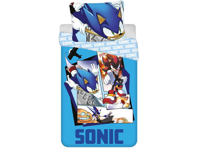 Sonic Duvet cover Cartoon - Single - 140 x 200 cm - Cotton