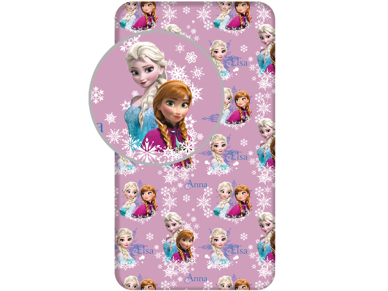 Disney Frozen Hoeslaken Shine - Eenpersoons - 90 x 200 cm - Katoen