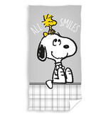 Snoopy Serviette de plage, All Smiles - 70 x 140 cm - Coton