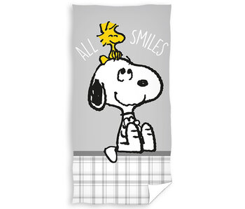 Snoopy Serviette de plage All Smiles 70 x 140 cm Coton