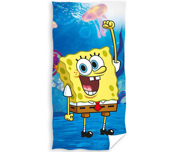 SpongeBob Serviette de plage Océan 70 x 140 cm Coton
