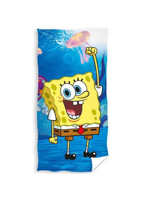SpongeBob Serviette de plage Océan 70 x 140 cm Coton