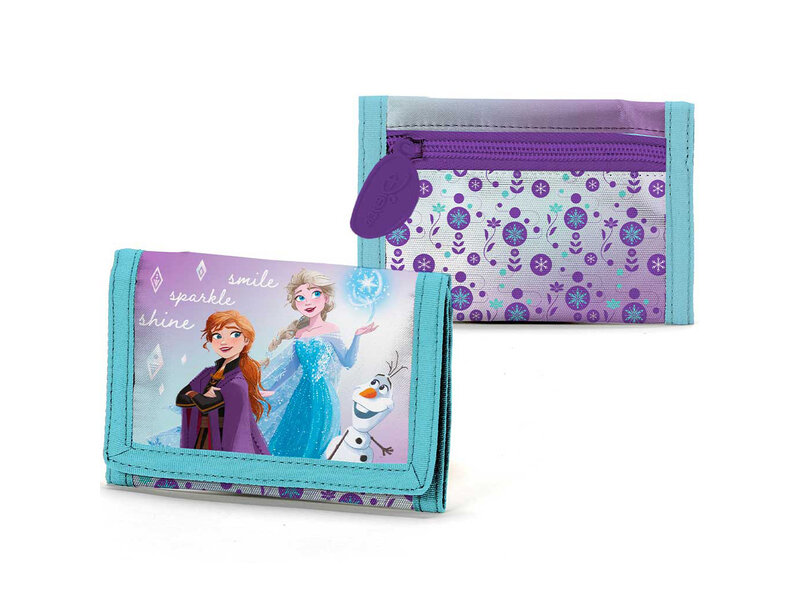 Disney Frozen Wallet, Sparkle - 13 x 8 cm - Polyester