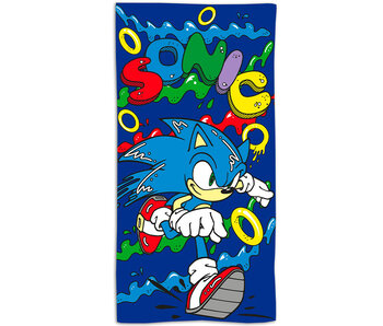 Sonic the Hedgehog Beach towel Rings 70 x 140 cm Polyester