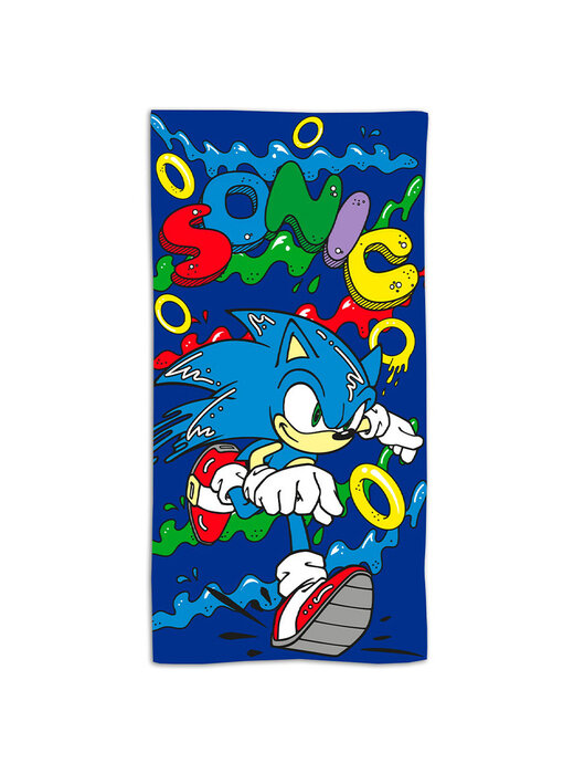 Sonic the Hedgehog Beach towel Rings 70 x 140 cm Polyester