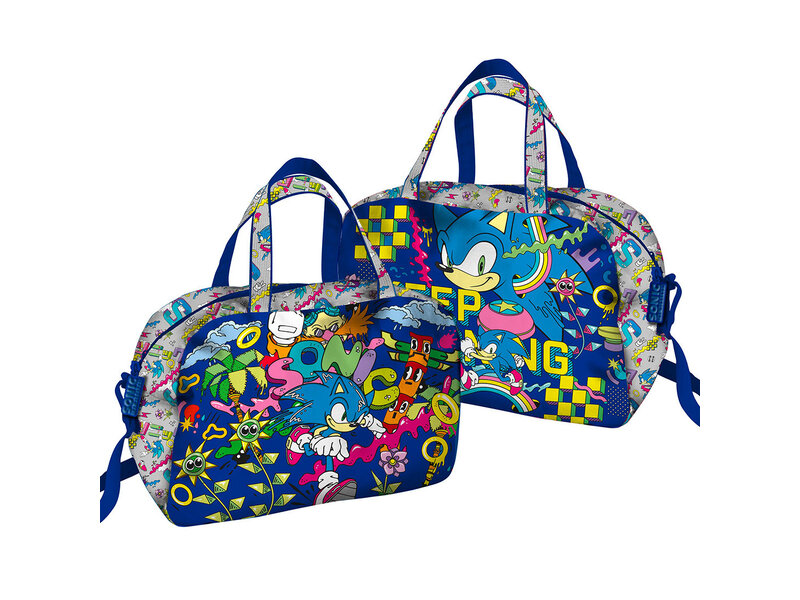 Sonic the Hedgehog Umhängetasche Keep Running – 40 x 25 x 17 cm – Polyester