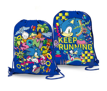 Sonic Gymbag Keep Running 39 x 31 cm Polyester