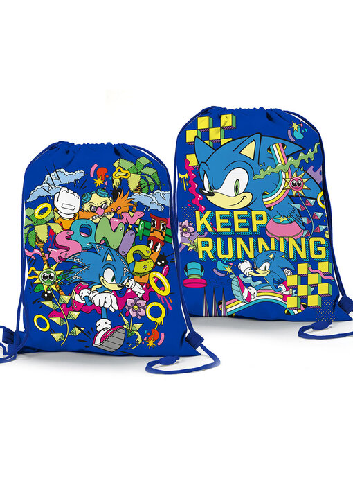 Sonic Sac de sport Keep Running 39 x 31 cm Polyester