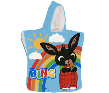 Bing Bunny Poncho Ice Cream 50 x 100 Polyester
