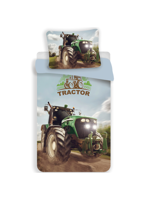 Sweet Home Bettbezug Traktor 140 x 200 + 70 x 90 cm Polyester