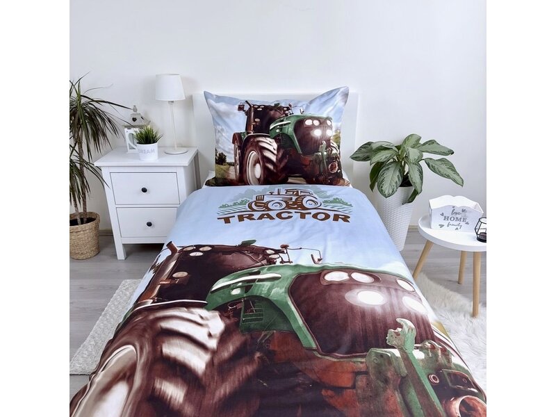 Sweet Home Dekbedovertrek Tractor - Eenpersoons - 140 x 200 cm  - Polyester