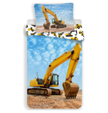 Sweet Home Duvet cover Excavator - Single - 140 x 200 cm - Cotton