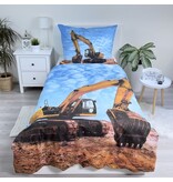 Sweet Home Duvet cover Excavator - Single - 140 x 200 cm - Cotton