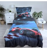 Sweet Home Bettbezug Race Auto Finish – Einzelbett – 140 x 200 cm – Baumwolle