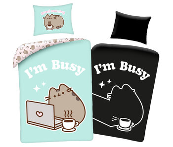 Pusheen Duvet cover Glow in the Dark Busy 140 x 200 cm + 70 x 90 cm Cotton