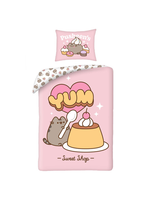 Pusheen Bettbezug Yum 140 x 200 cm + 70 x 90 cm Baumwolle