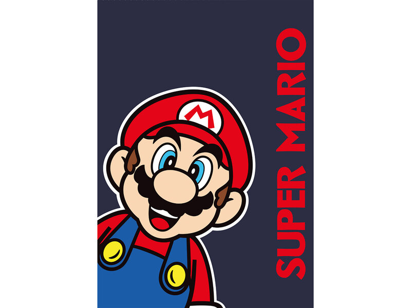 Super Mario Plaid polaire Okey - 100 x 140 cm - Polyester