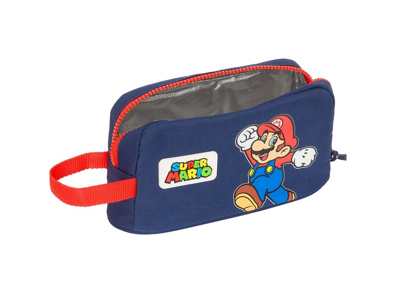 Super Mario Trousse de toilette/sac isotherme, Okey Dokey - 21,5 x 21 x 6,5 cm - Polyester