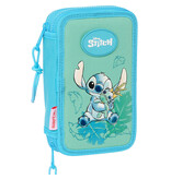 Disney Stitch Filled Pencil Case, Scrump - 28 pcs. - 19.5 x 12.5 x 4 cm - Polyester