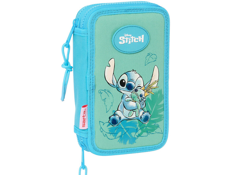 Disney Stitch Gefülltes Federmäppchen, Scrump - 28 Stk. - 19,5 x 12,5 x 4 cm - Polyester