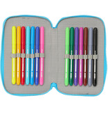 Disney Lilo & Stitch Filled Pencil Case, Scrump - 28 pcs. - 19.5 x 12.5 x 4 cm - Polyester
