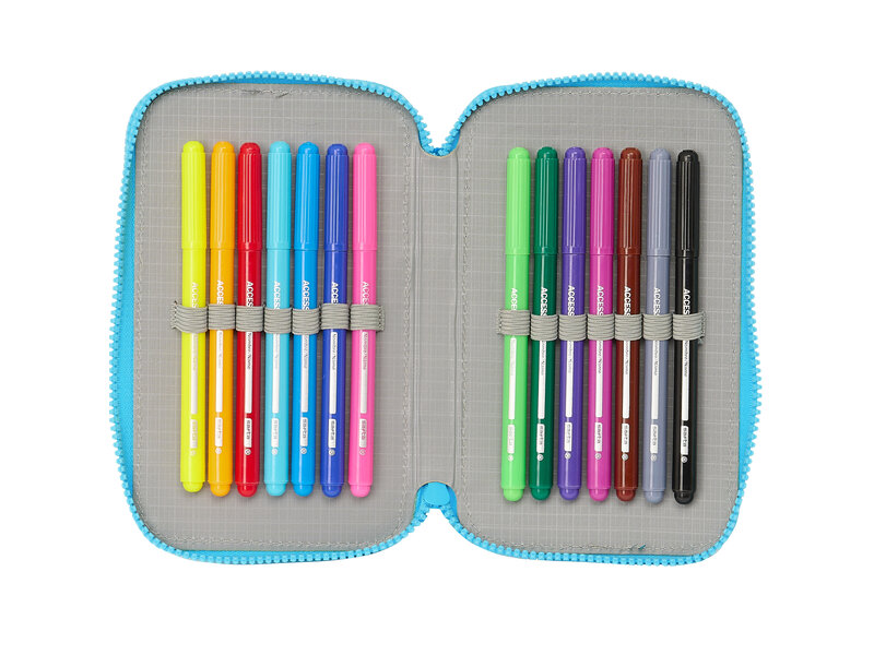 Disney Lilo & Stitch Filled Pencil Case, Scrump - 28 pcs. - 19.5 x 12.5 x 4 cm - Polyester