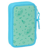 Disney Lilo & Stitch Gefülltes Federmäppchen, Scrump - 28 Stk. - 19,5 x 12,5 x 4 cm - Polyester
