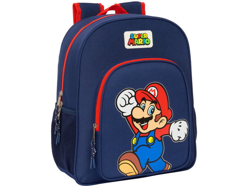 Super Mario Rugzak, Okey Dokey - 38 x 32 x 12 cm - Polyester