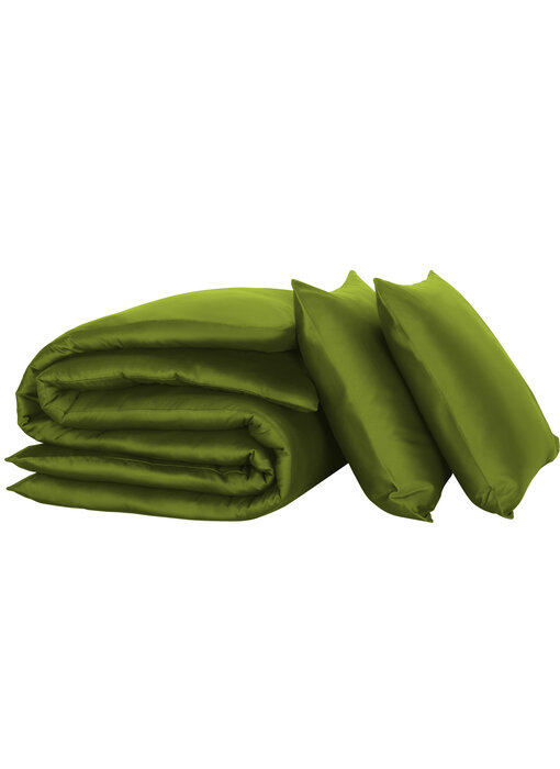 De Witte Lietaer Dekbedovertrek Olivia Cactus 260 x 240 cm Katoen Satijn