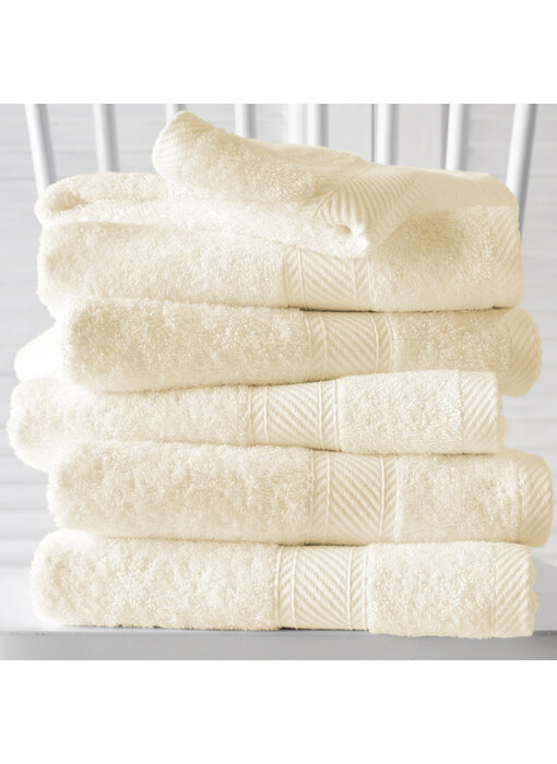 De Witte Lietaer Guest towels Helene Cream 30 x 50 cm 6 pieces