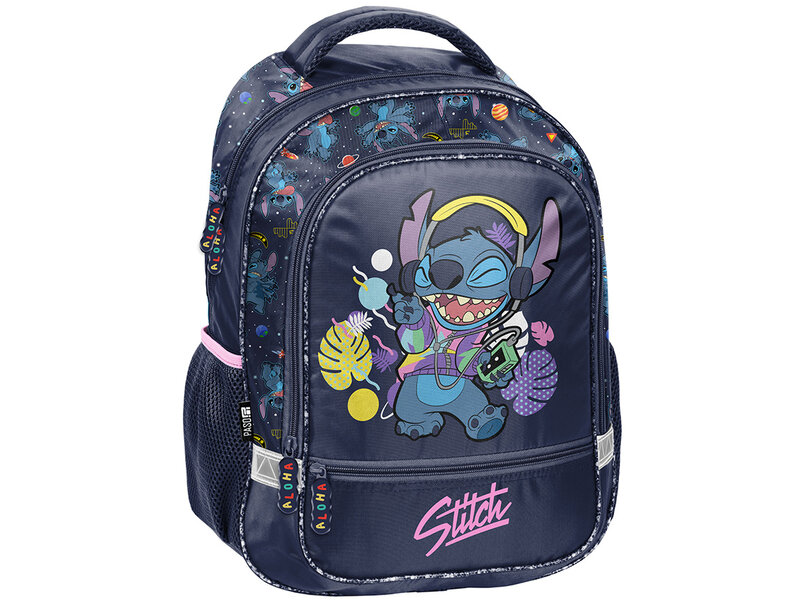 Disney Lilo & Stitch Sac à dos, Rock and Roll - 38 x 28 x 15 cm - Polyester