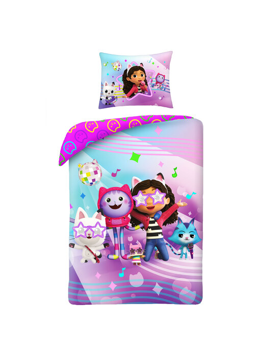 Gabby's poppenhuis Housse de couette Etoiles 140 x 200 cm + 70 x 90 cm Coton