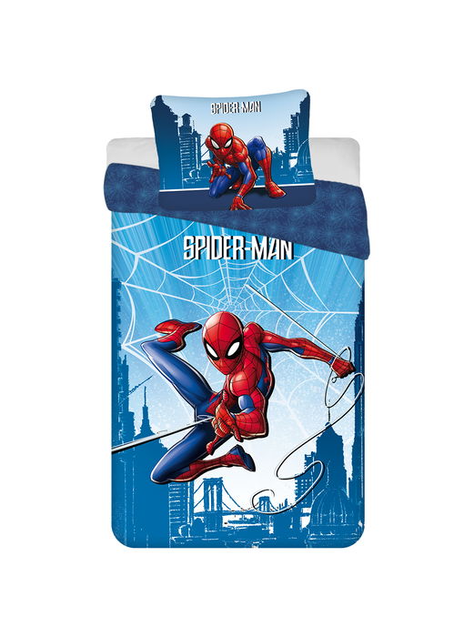 SpiderMan Bettbezug Web 140 x 200 cm / 60 x 80 cm Baumwolle