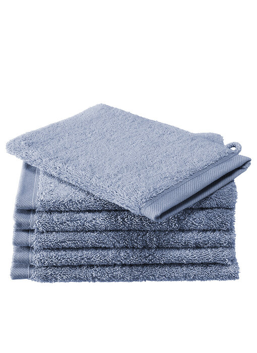 De Witte Lietaer Washcloths Contessa Stone Blue 16 x 21 cm - 6 pcs.