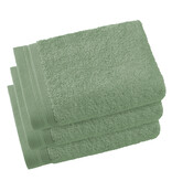 De Witte Lietaer Guest towels Contessa, Sea Green - 40 x 60 cm - 3 pieces - Cotton