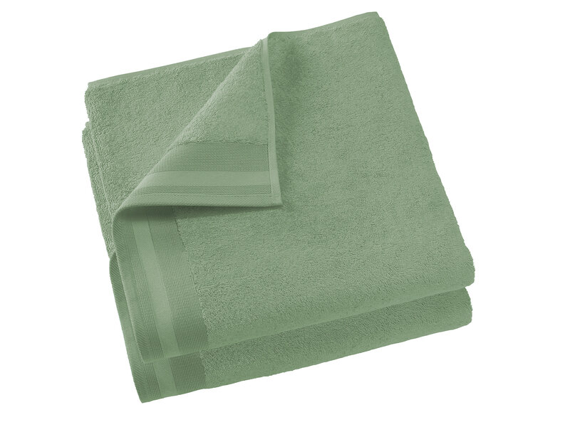 De Witte Lietaer Bath towel Contessa, Sea Green - 70 x 140 cm - 2 pieces - Cotton