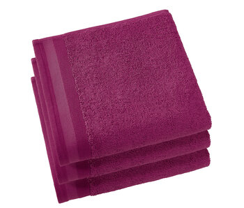 De Witte Lietaer Towels Contessa Aubergine 50 x 100 cm 3 pcs.